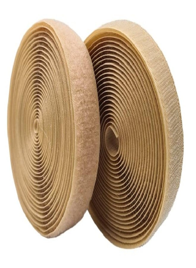 ZENITH 1 inch wide Beige (Skin Color) Hook and Loop Tape, No Glue Back, Fabric Fastener Interlocking Tape for Sewing, Crafts, DIY, Clothes, Shoes, Mosquito Nets etc (5 Meter) - Image 3